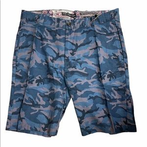 Men’s Blue/Grey Camo Shorts Sz 36